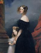 Claude Marie Dubufe with her daughter